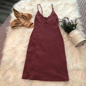 Popular Basic- Dress Mauve